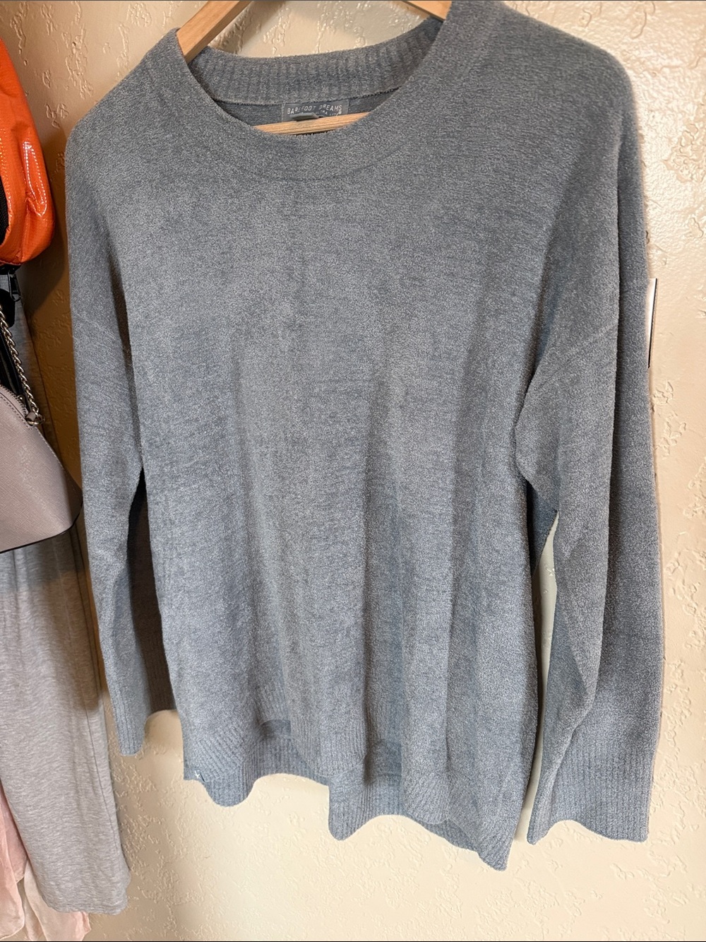 Barefoot Dreams CozyChic Ultra Lite Drop Shoulder Crew Neck Pullover M